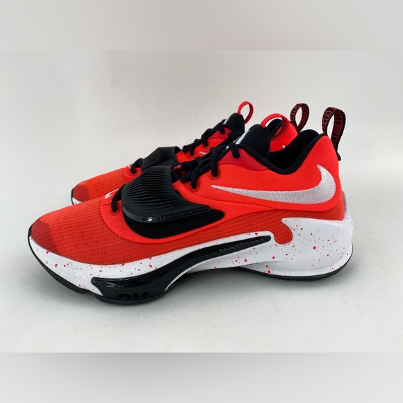 Nike Zoom Freak 3 TB Bright Crimson Men's Basketball Shoes Sneakers DA7845 600 - Picture 9 of 12